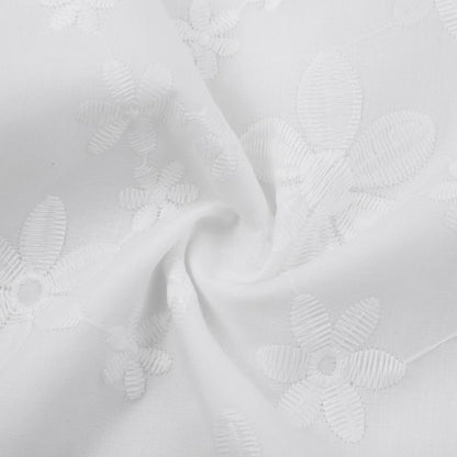 Summer Cotton Linen Lace Patchwork Women Shirts Summer New Elegant White Half Sleeve Loose Casual Streetwear Basic Tops Blouses