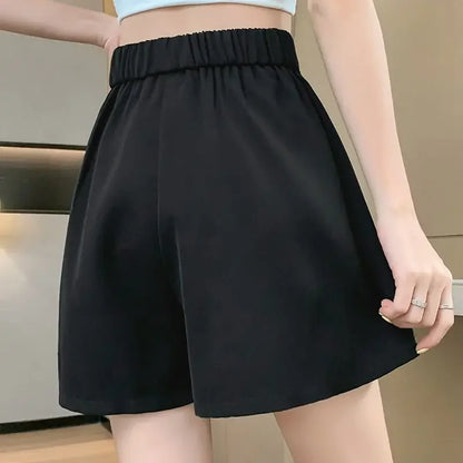 Short Pants for Woman To Wear Black Women's Shorts Loose Culotte Baggy Skirt Clothing Normal Elegant Casual Outfits XL Fashion