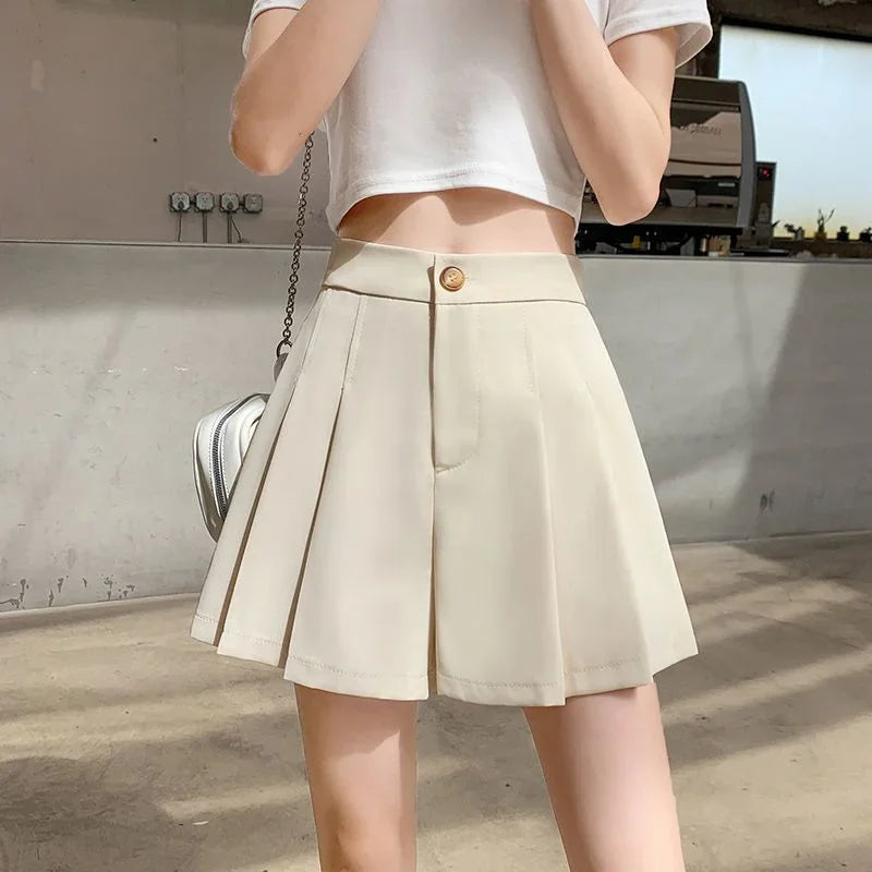 Short Pants for Woman To Wear Black Women's Shorts Loose Culotte Baggy Skirt Clothing Normal Elegant Casual Outfits XL Fashion